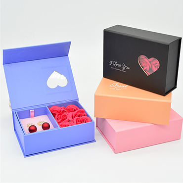 BS21049#Heart Shaped Rose Jewelry Necklace Surprise Boxes