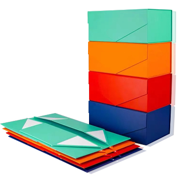 BZ21001#Customized Brand Logo Folding Magnetic Closure Gift Boxes