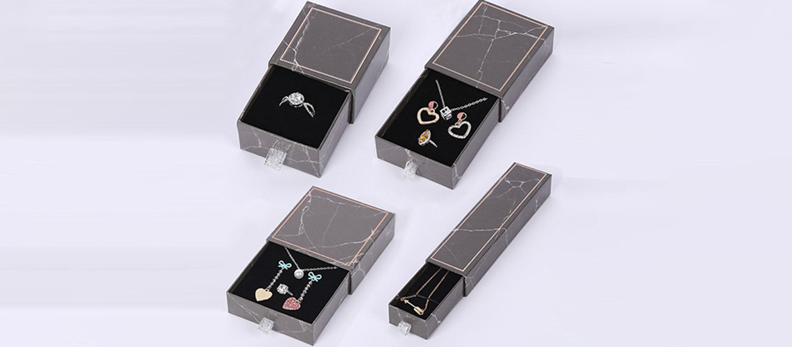 Jewelry box for bracelet ring earring packaging