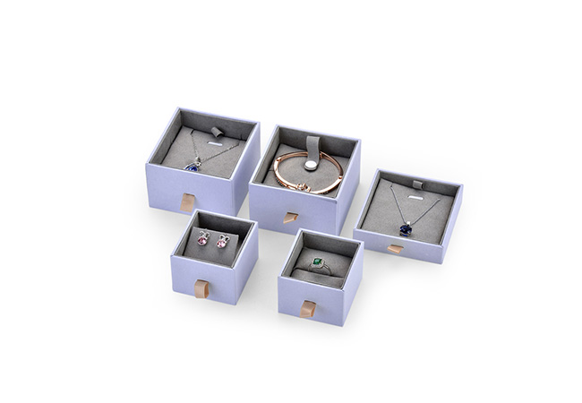 Packaging Boxes Velvet Necklace Ring Boxes