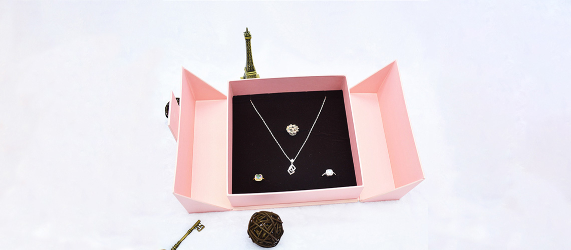 Wedding custom necklace jewelry packaging box