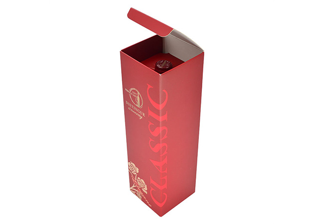 Folding kraft paper wine packaging gift box