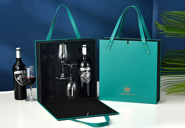 Handheld Luxury Wine Bottle Packing Box