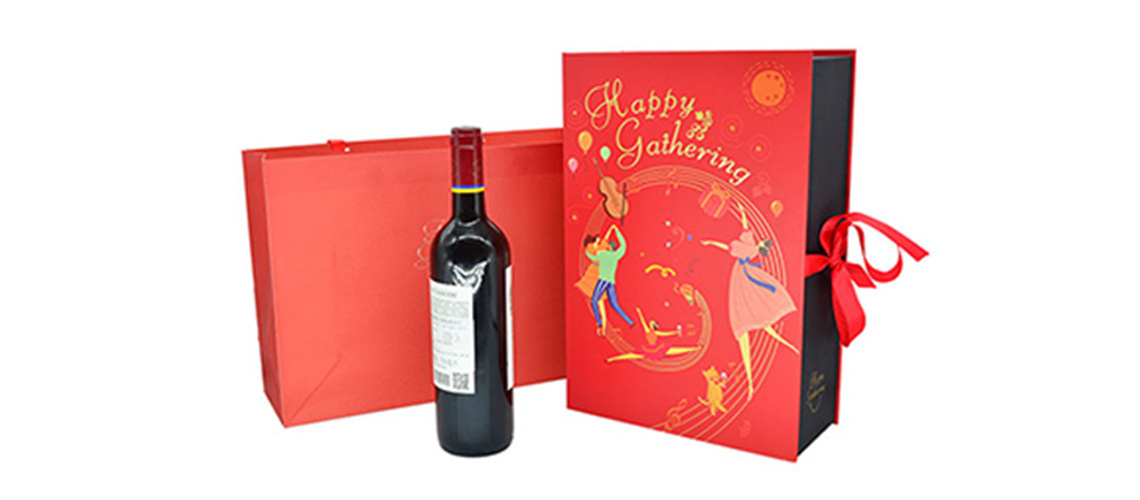 Red Wine Cardboard Gift Box